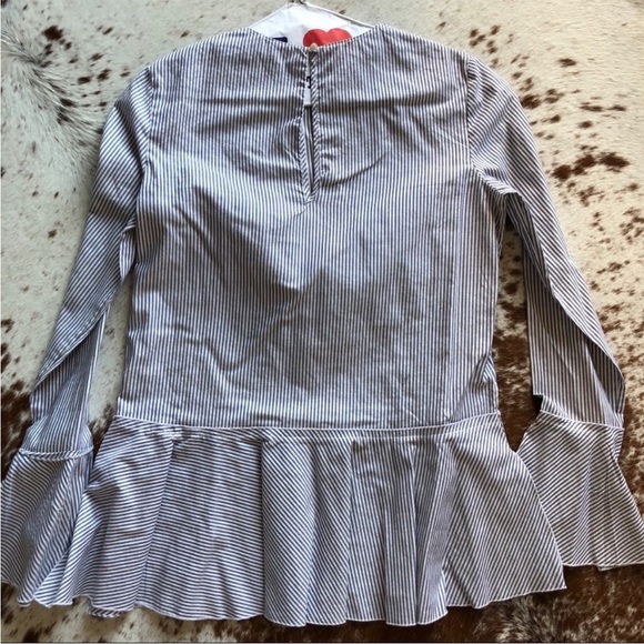 Theory Lexanda Mason Peplum Top - Picture 7 of 8